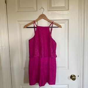 XS hot pink romper